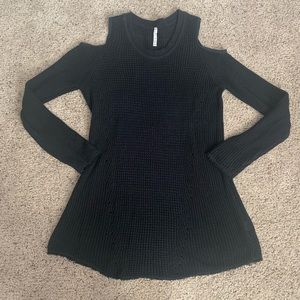 Cold shoulder sweater